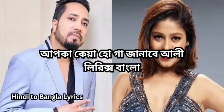 আপকা কেয়া হো গা জানাবে আলী লিরিক্স বাংলা