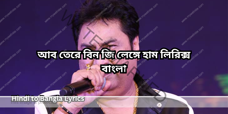 আব তেরে বিন জি লেঙ্গে হাম লিরিক্স বাংলা