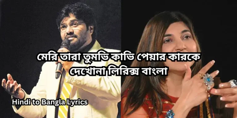 মেরি তারা তুমভি কাভি পেয়ার কারকে দেখোনা লিরিক্স বাংলা