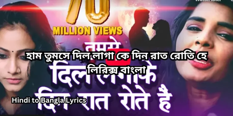 হাম তুমসে দিল লাগা কে দিন রাত রোতি হে লিরিক্স বাংলা